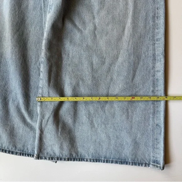 Agolde Light Blue Flare & Wide Leg Jeans - Picture 10 of 13